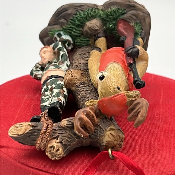 Funny Buck Deer hanging Hunter Christmas ornament comical - Picture 5 of 8